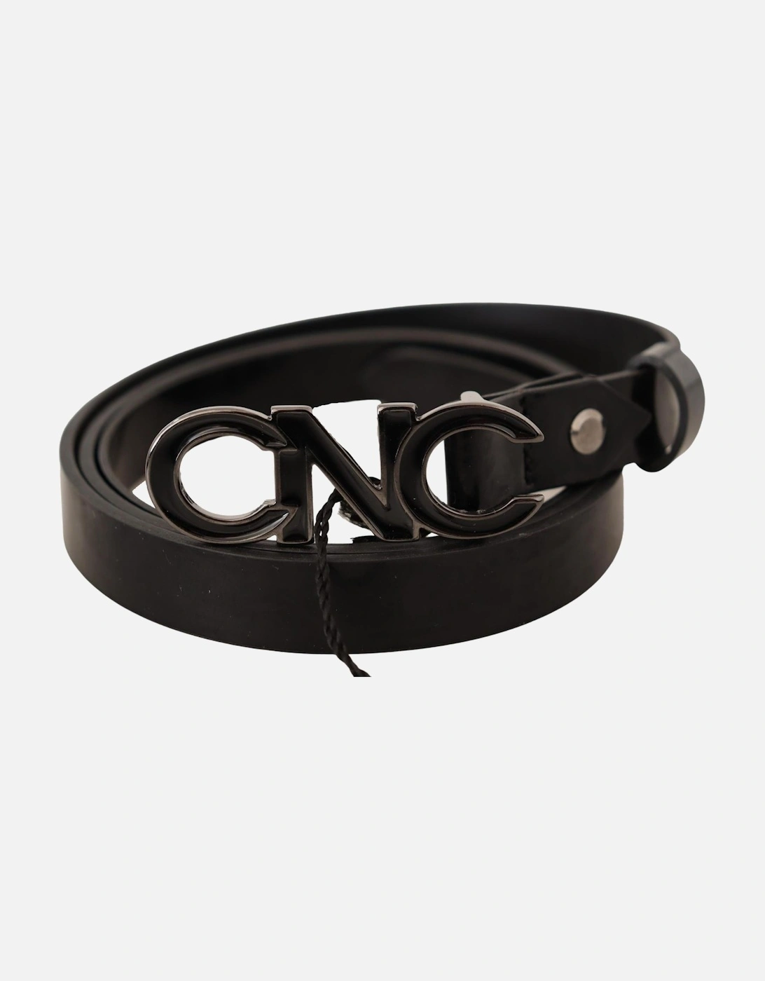 Costume National Women's Black Cnc Logo Leather Belt