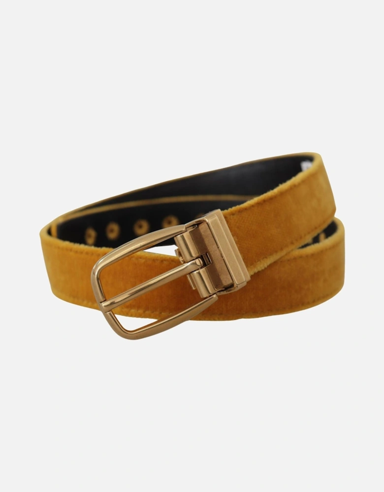 Velvet BeltGold Buckle Women