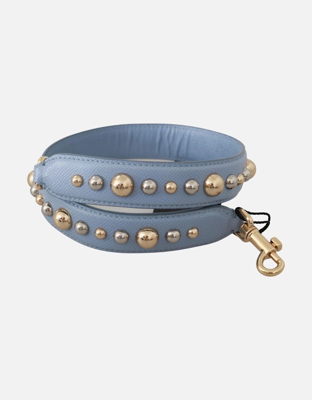 Dolce Gabbana Bag Strap Blue Studded Leather Women Other