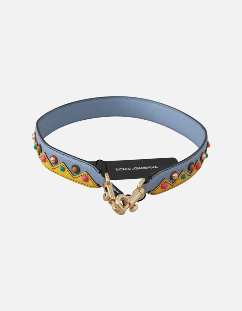 Dolce Gabbana Bag Strap Multicolor Studs Women - Blue Other