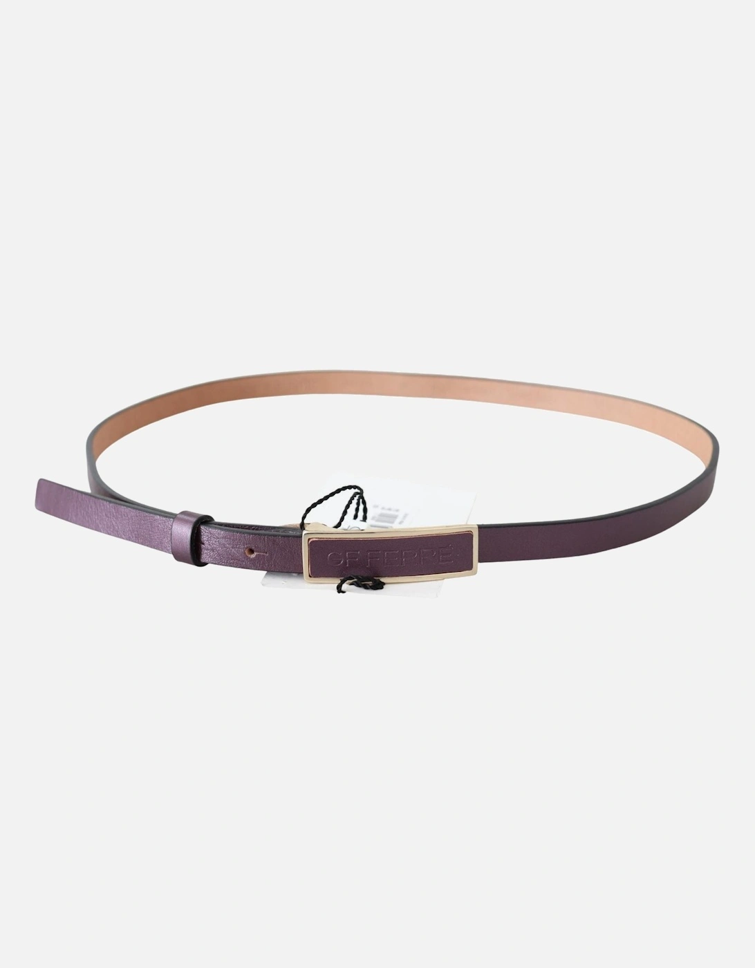 Leather Belt Purple Women - Bordeaux