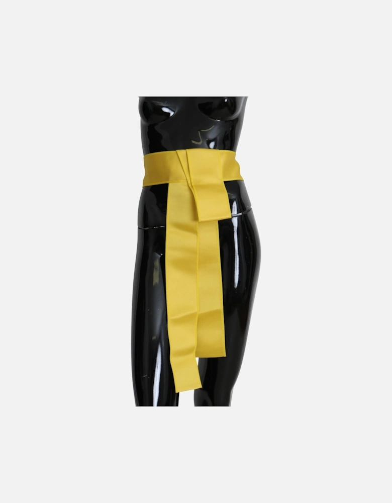 Dolce Gabbana Silk Obi Belt Women - Yellow