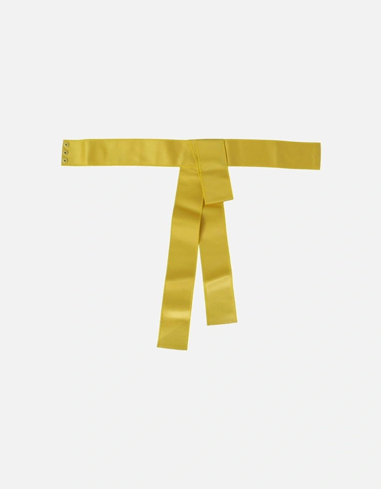Dolce Gabbana Silk Obi Belt Women - Yellow
