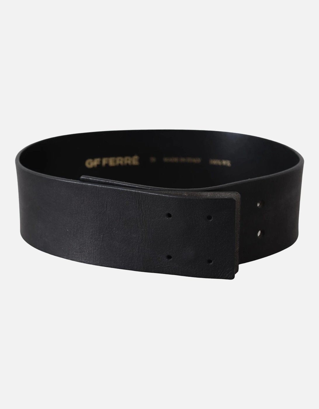 Leather Belt Wide Waist Women - Black, 4 of 3