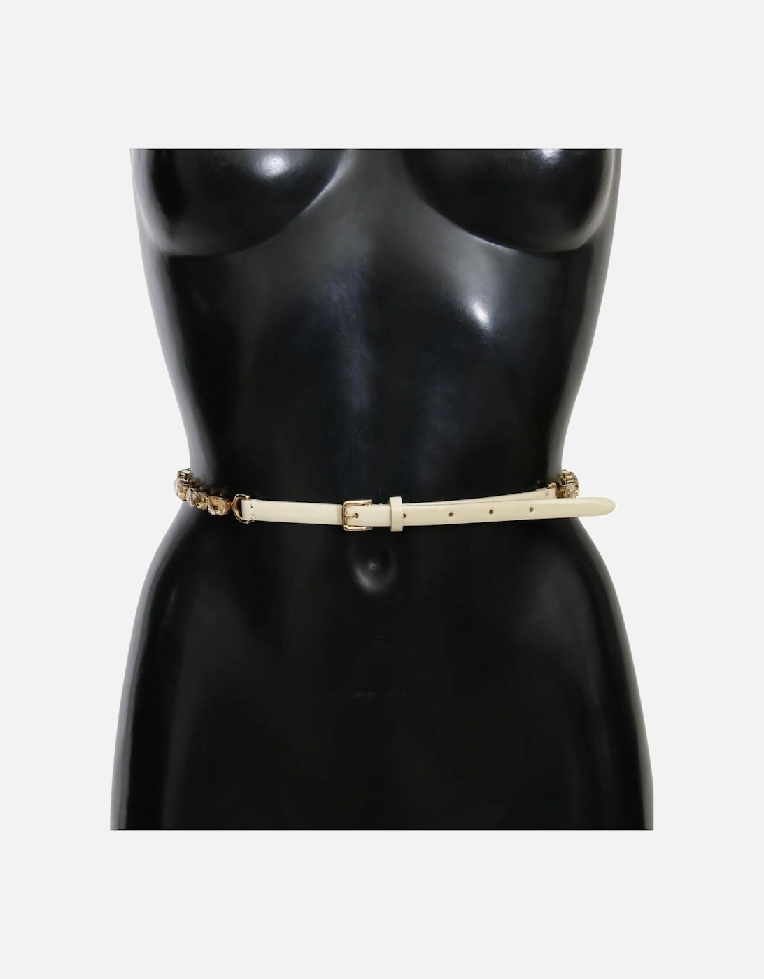 Dolce Gabbana Cream Leather Belt Women - White, 6 of 5