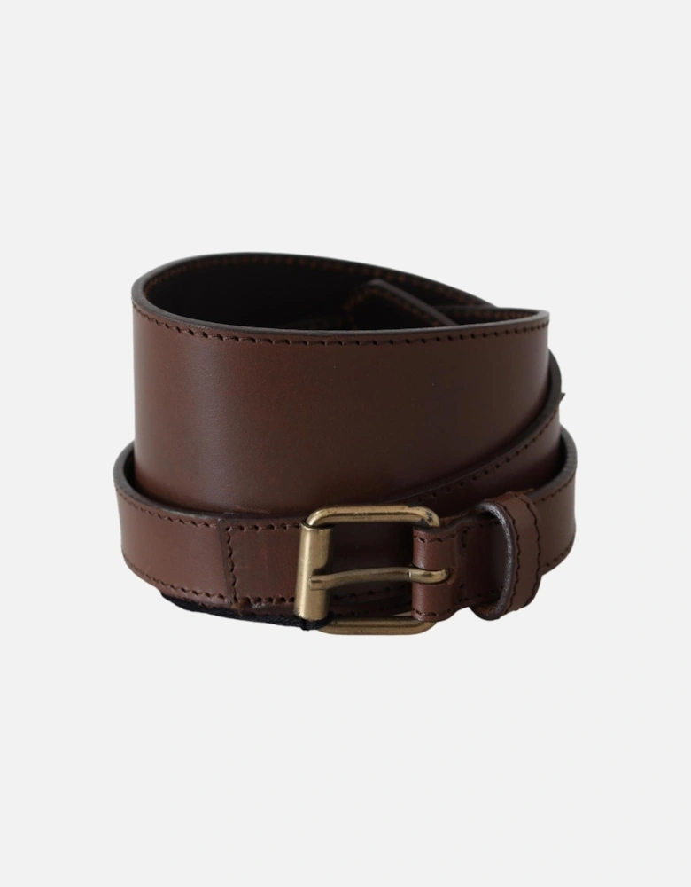 Leather Belt Casual Style Women - Brown
