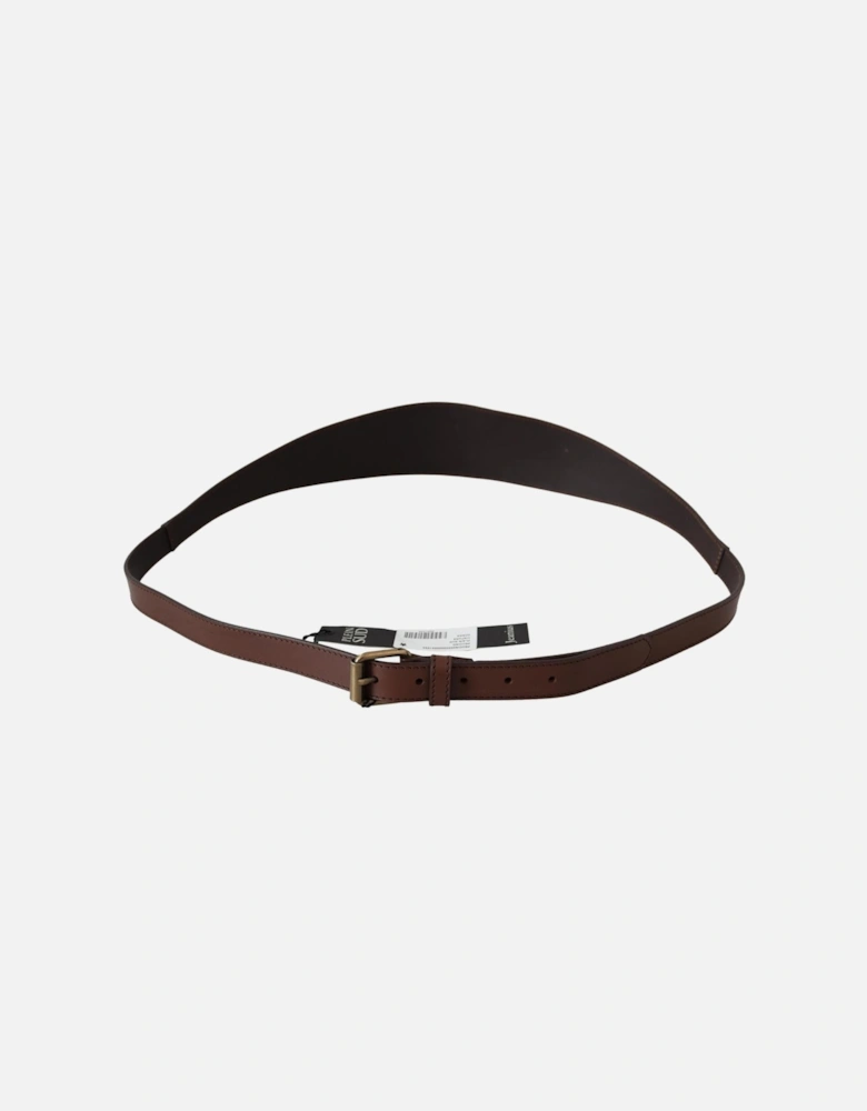 Leather Belt Casual Style Women - Brown