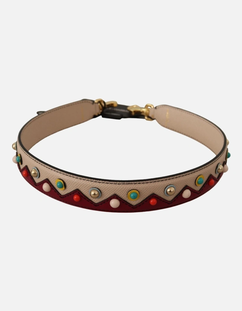 Dolce Gabbana Bag Strap BeigeBurgundy Women Miscellaneous Accessories