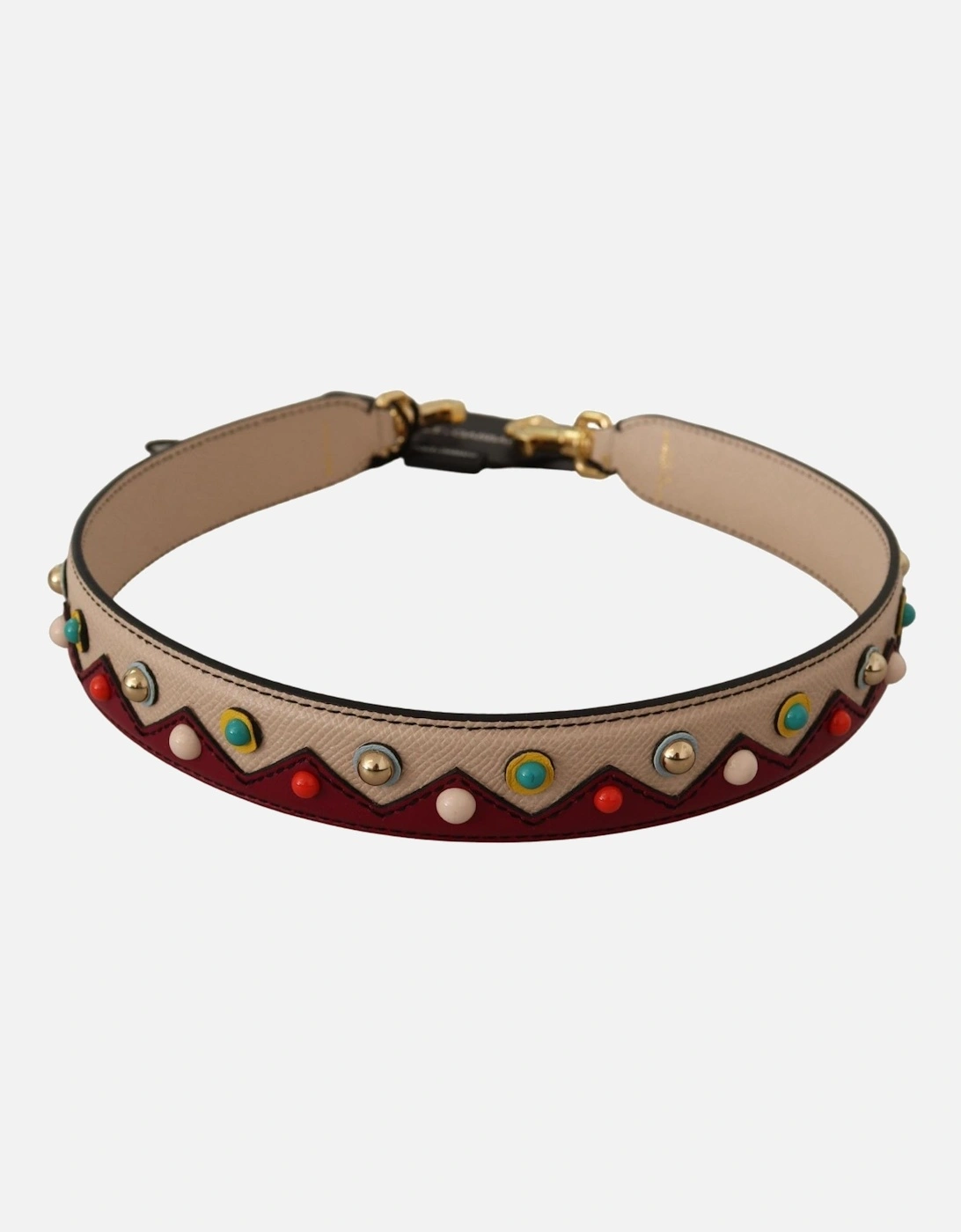Dolce Gabbana Bag Strap BeigeBurgundy Women Miscellaneous Accessories