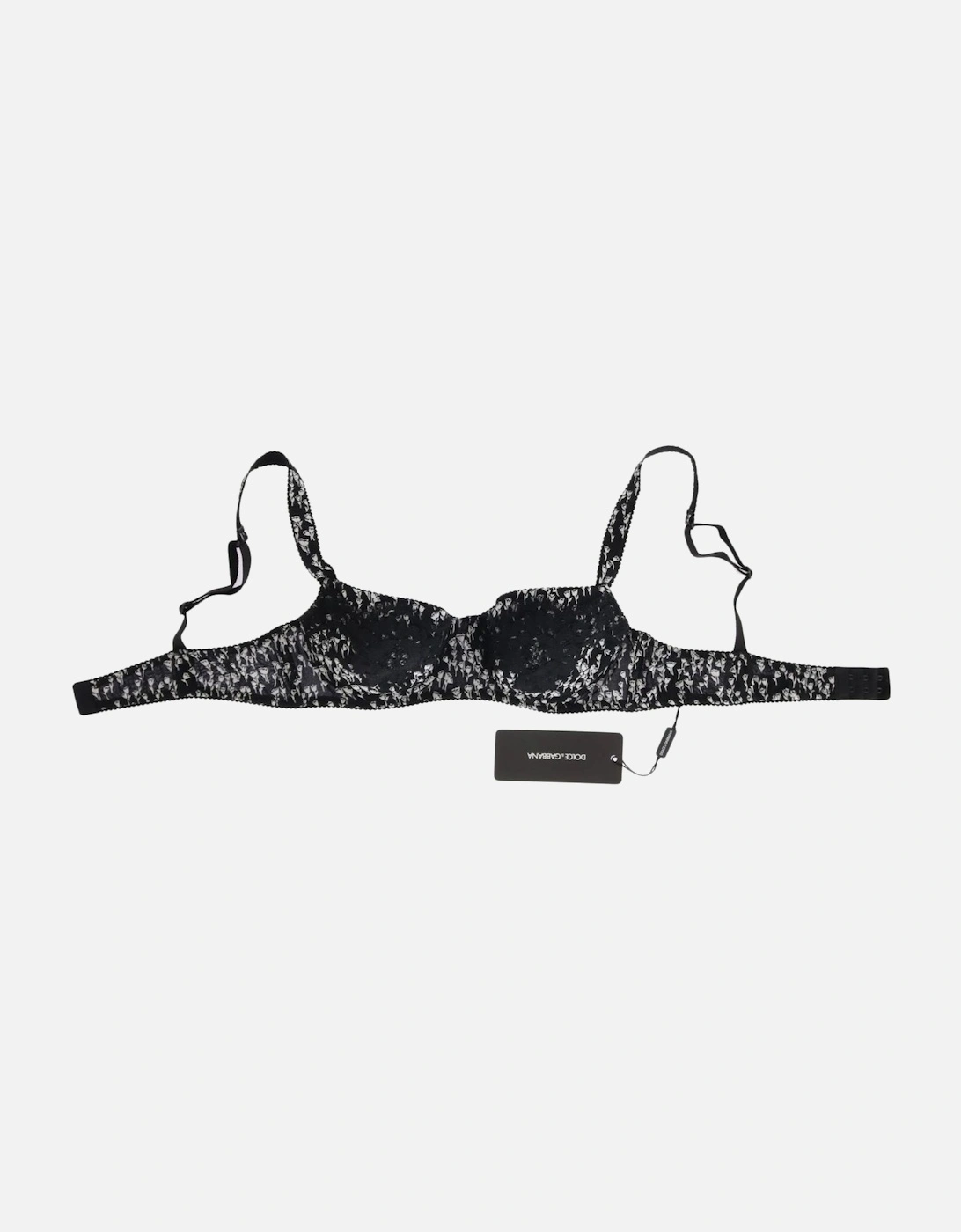 Lace Bra Floral Print BIK075 Women - Black Underwear