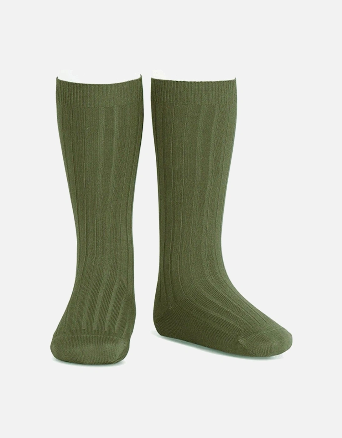 Green Ribbed Knee Socks, 2 of 1