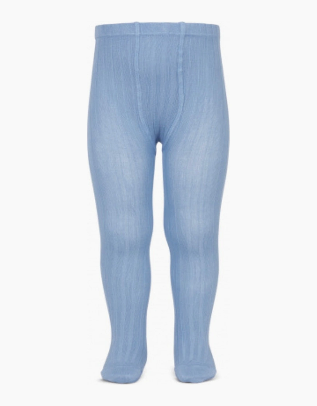Condor Boy's Azul Blue Ribbed Tights - Size: 000 / 0-3 months