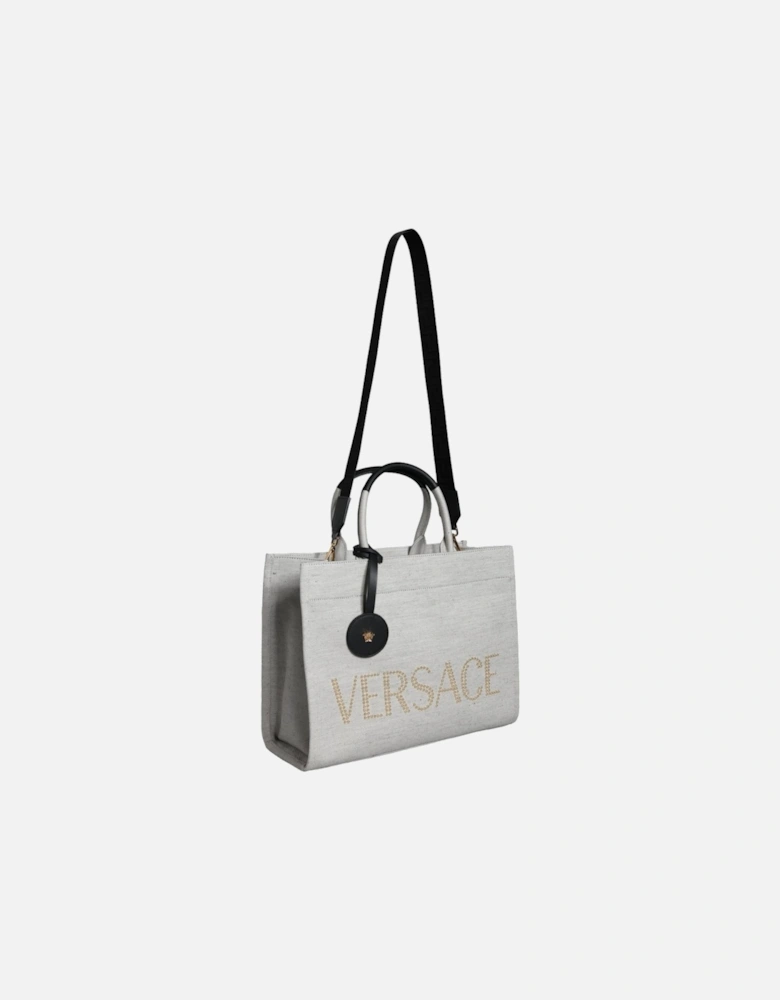 Elegant Tote Bag with Adjustable Strap Women - Blackwhite