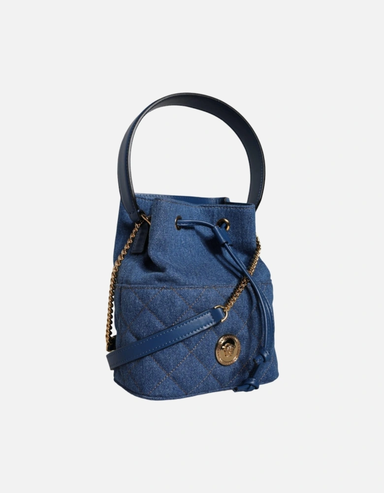 Crossbody Bag with Detachable Strap and Logo Hardware Women - Blue