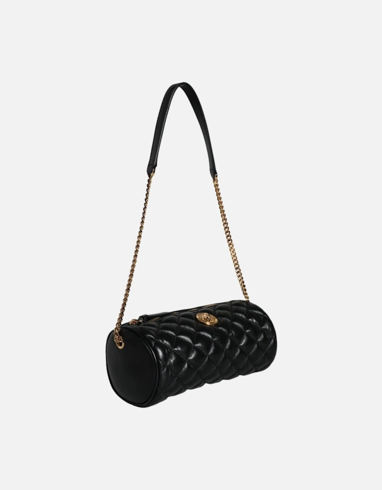 Crossbody Bag with Adjustable Strap and Logo Hardware Women - Black