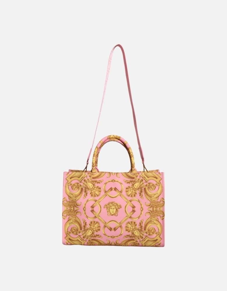 Detachable Strap Pink Tote Bag with Inner Pocket Women