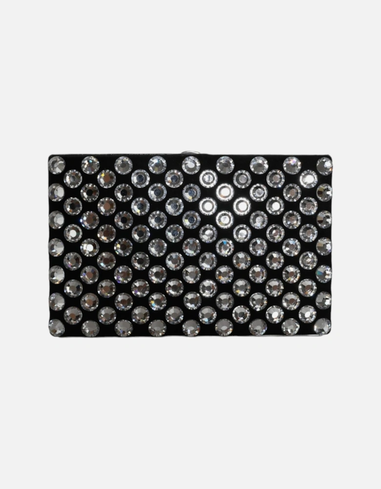 Crystal Detailed Black Clutch Purse Women Clutch Bags