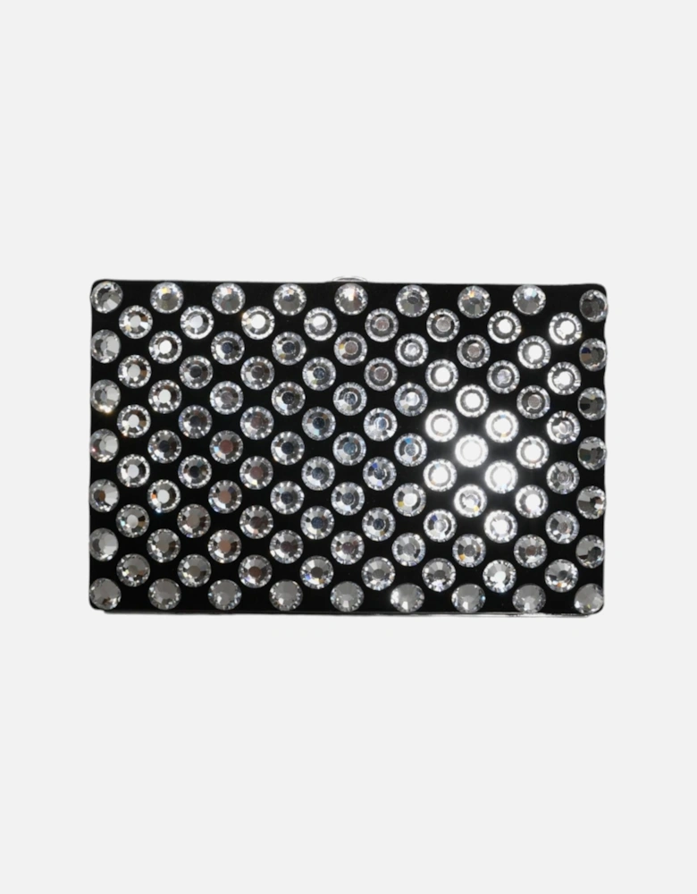 Crystal Detailed Black Clutch Purse Women Clutch Bags