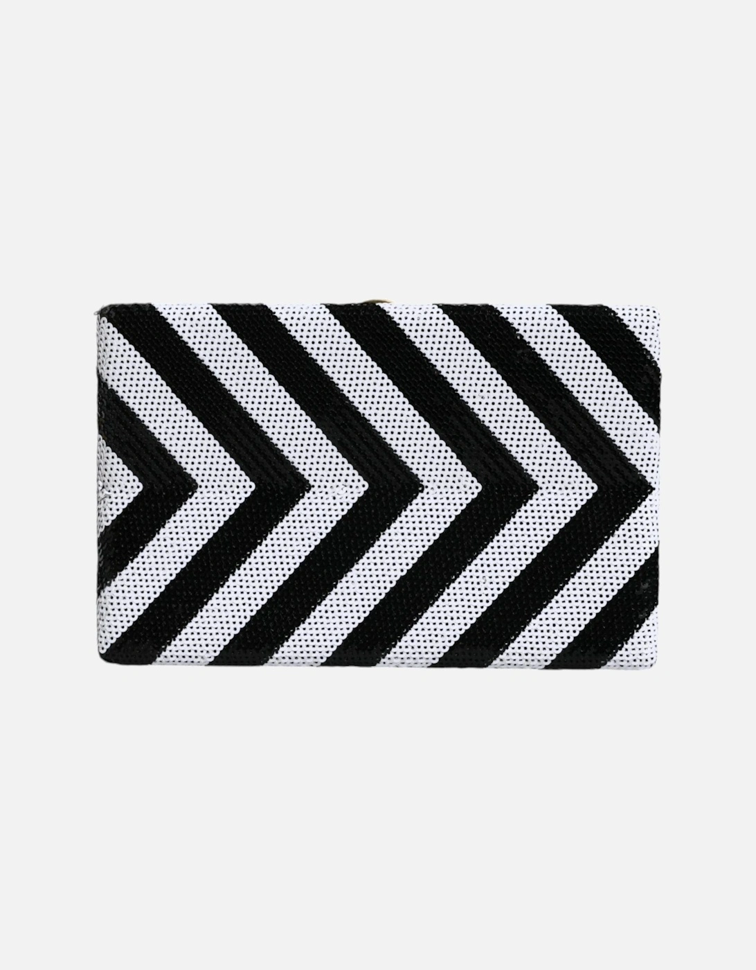 Dolce & Gabbana Women's Black Miniature Clutch Wallet With Gold Metal Detailing - White - Size: One Size