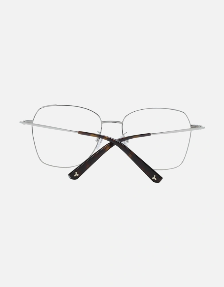 Black Metal Square Frame Glasses with Demo Lenses Women