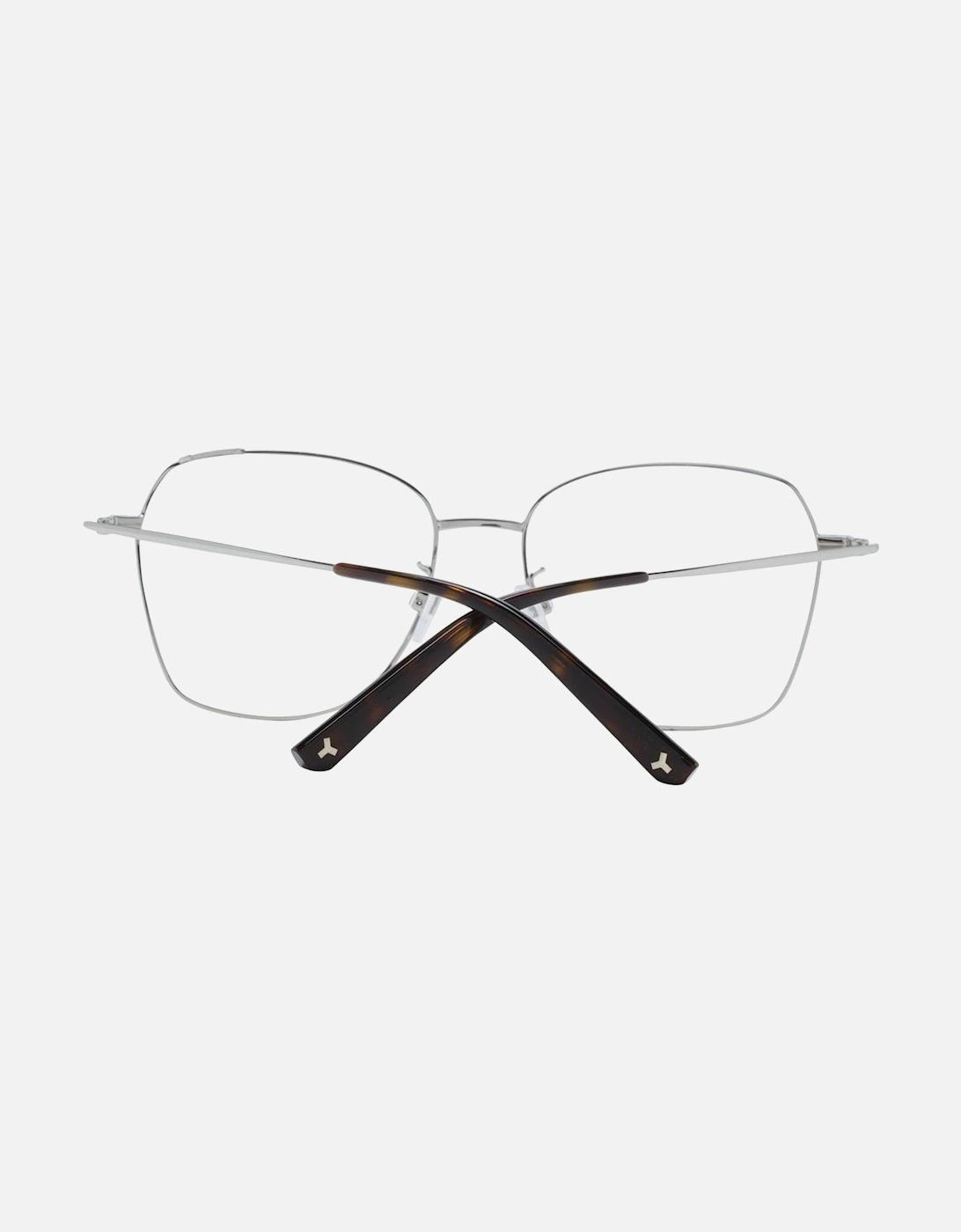 Black Metal Square Frame Glasses with Demo Lenses Women