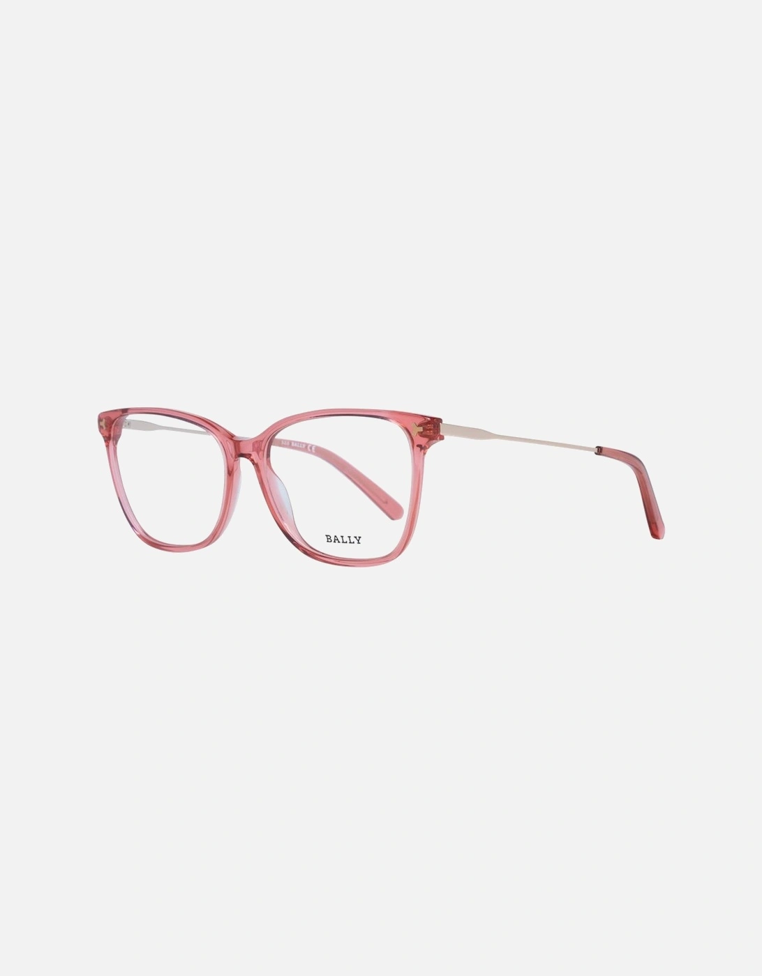 BY3012 Pink Square Eyeglasses Women - Red Frames, 5 of 4