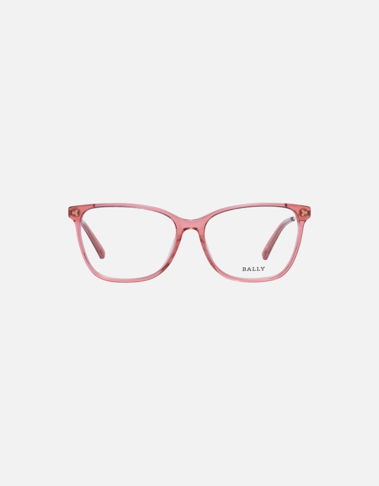 BY3012 Pink Square Eyeglasses Women - Red Frames