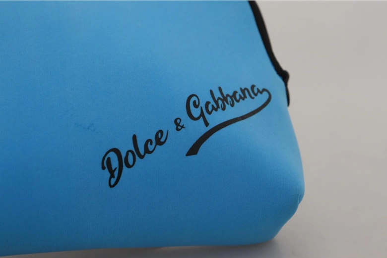 Neoprene Cosmetic Case Light Blue Women Handbags