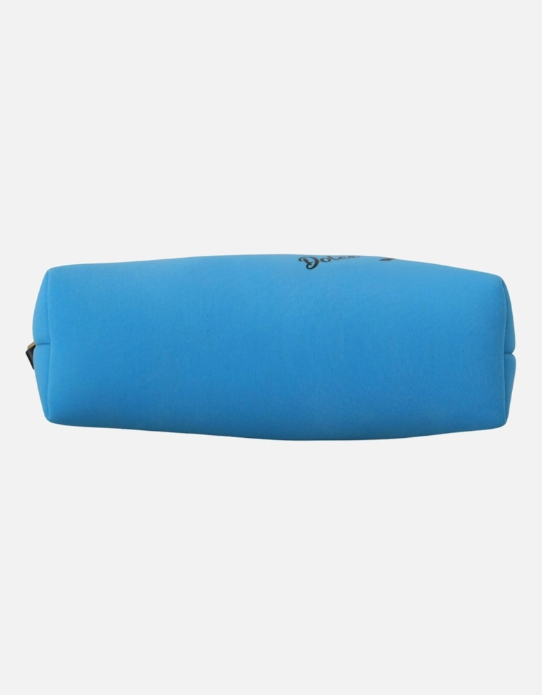 Neoprene Cosmetic Case Light Blue Women Handbags