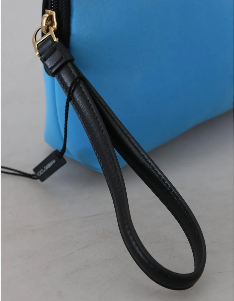 Neoprene Cosmetic Case Light Blue Women Handbags