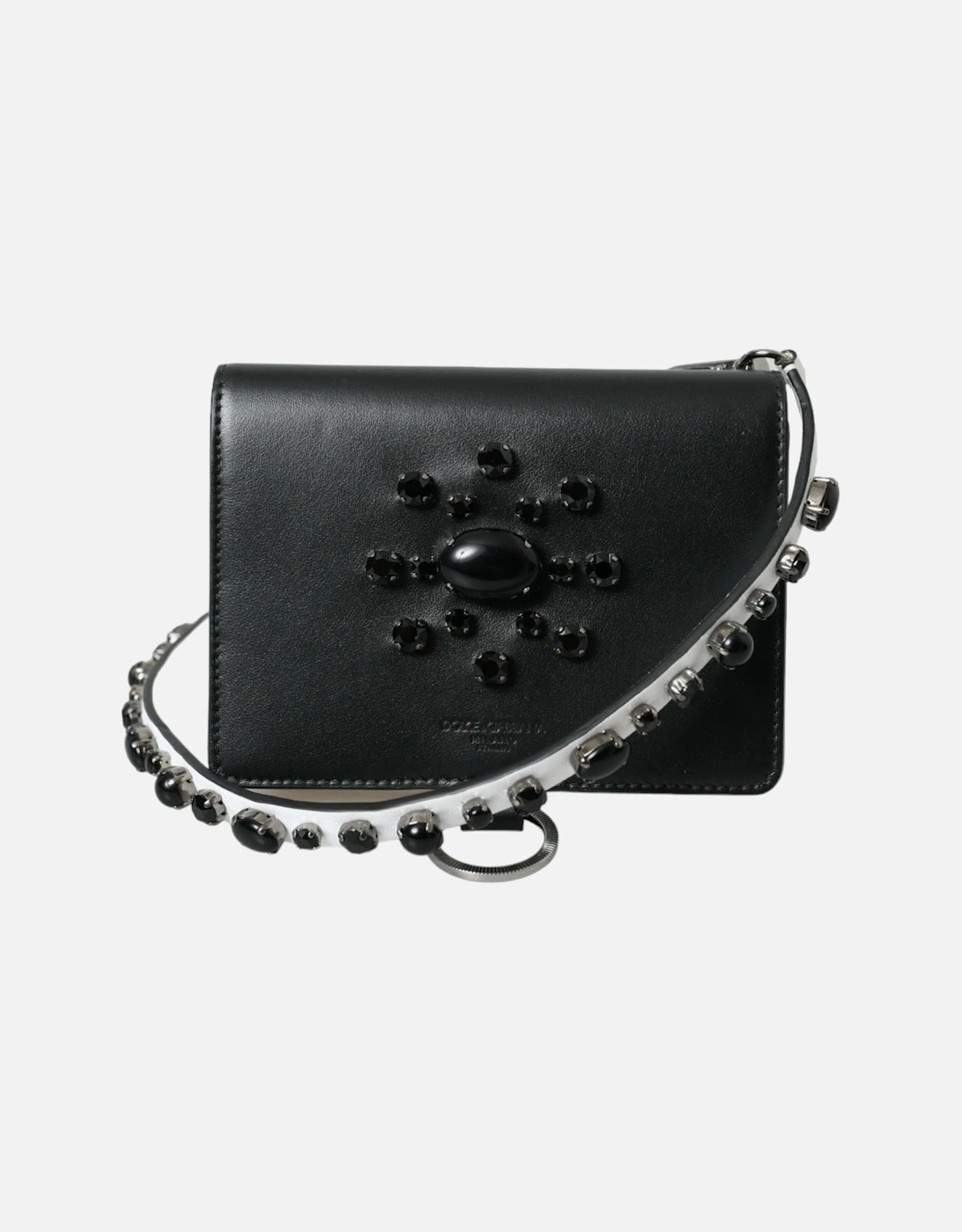 Crystal Embellished Calf Leather Cardholder with Detachable Strap, 7 of 6