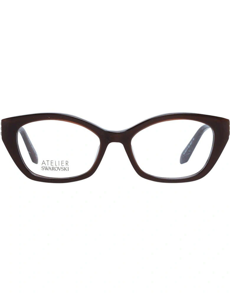 Brown Cat Eye Glasses with Demo Lenses and Branded Case Women Frames