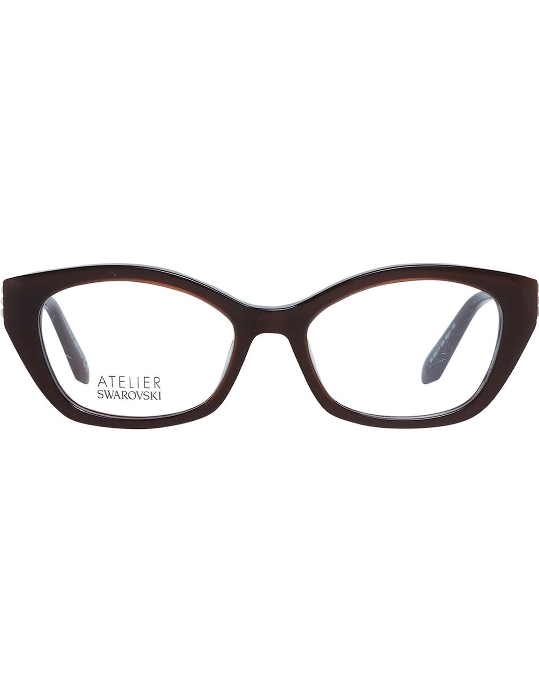 Brown Cat Eye Glasses with Demo Lenses and Branded Case Women Frames