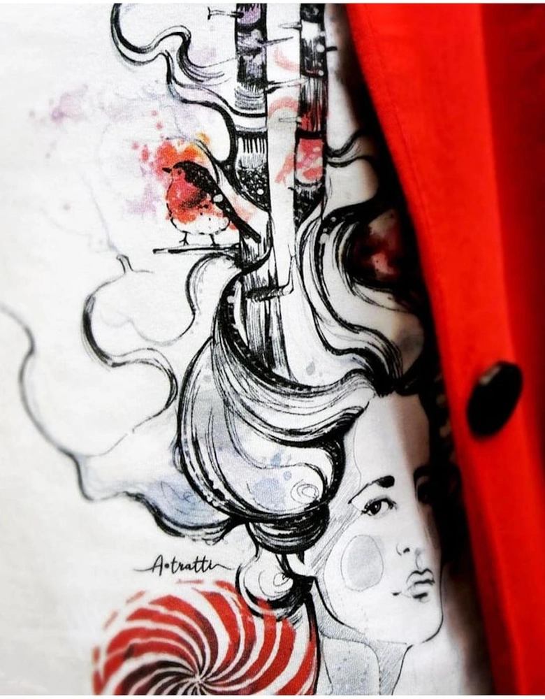 Graphic Tee AT11751 Women - White T-Shirts