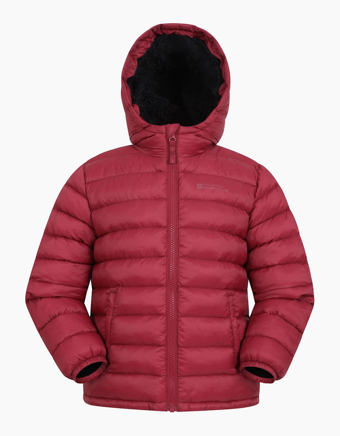 Mountain Warehouse Mountain Warehouse Childrens/Kids Seasons Faux Fur Lined Padded Jacket - Red/Orange/Brown