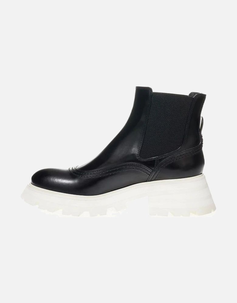 Premium Black Leather Boots Women