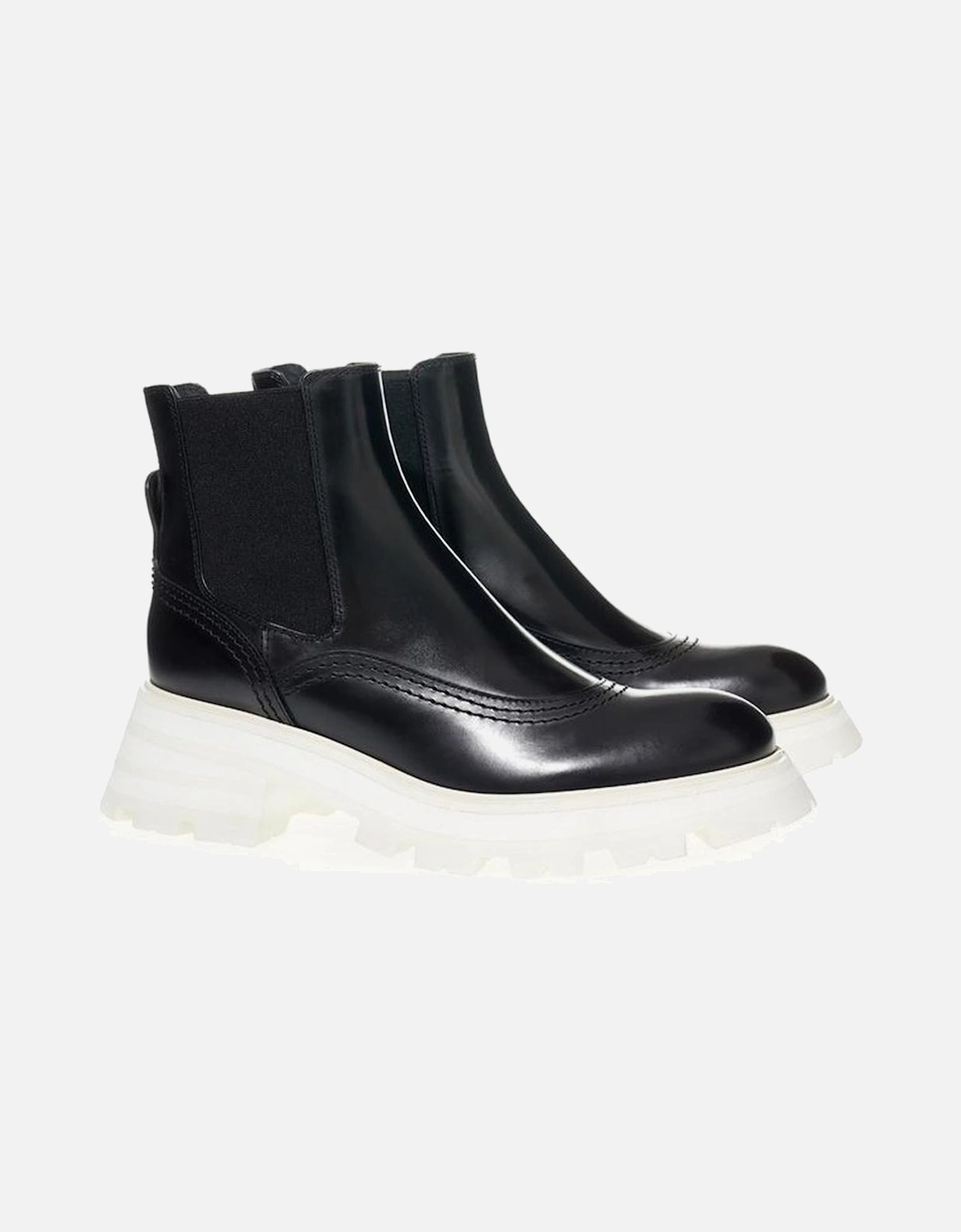 Premium Black Leather Boots Women