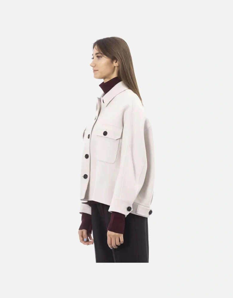 Cropped Wool Jacket AL23539FBB Women - White Suits