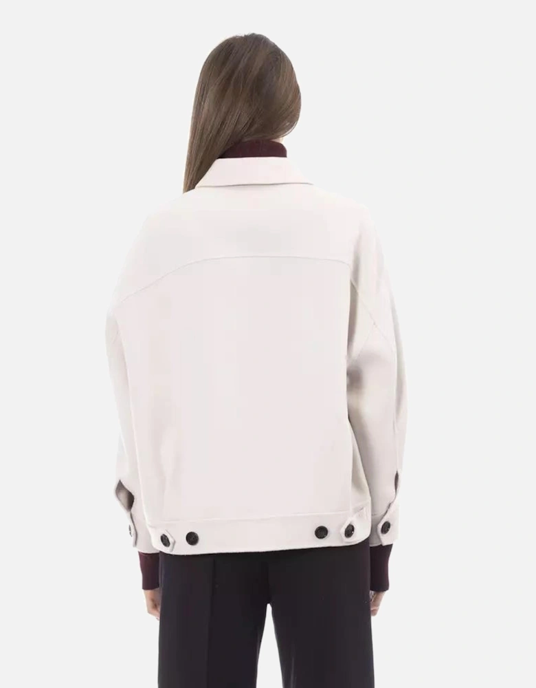Cropped Wool Jacket AL23539FBB Women - White Suits