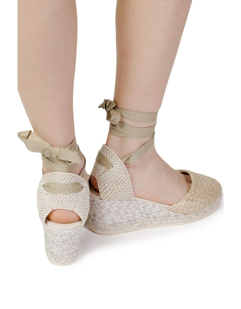 Wedge Gold Glitter Model Women Sandals