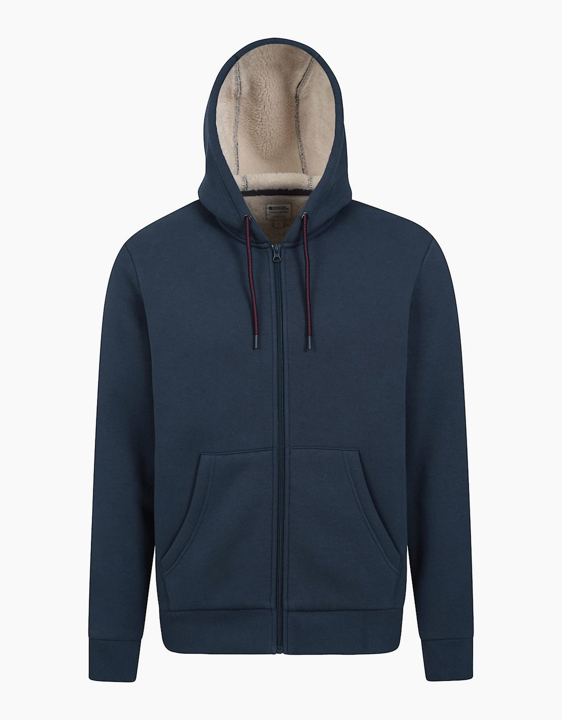 Mountain Warehouse Men's Navy Dalton Borg Lined Full Zip Hoodie - Size 46