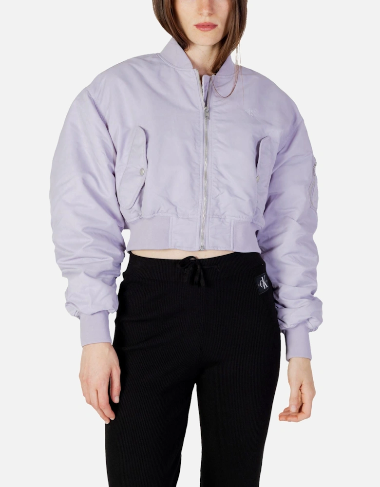 Cropped Bomber Jacket Casual Style Women - Liliac Jackets