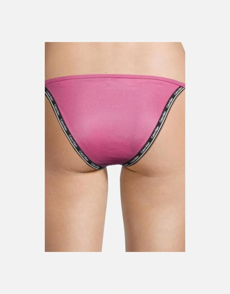 CKJ TieSide Bikini Bottom Rosewood Women - Pink Beachwear