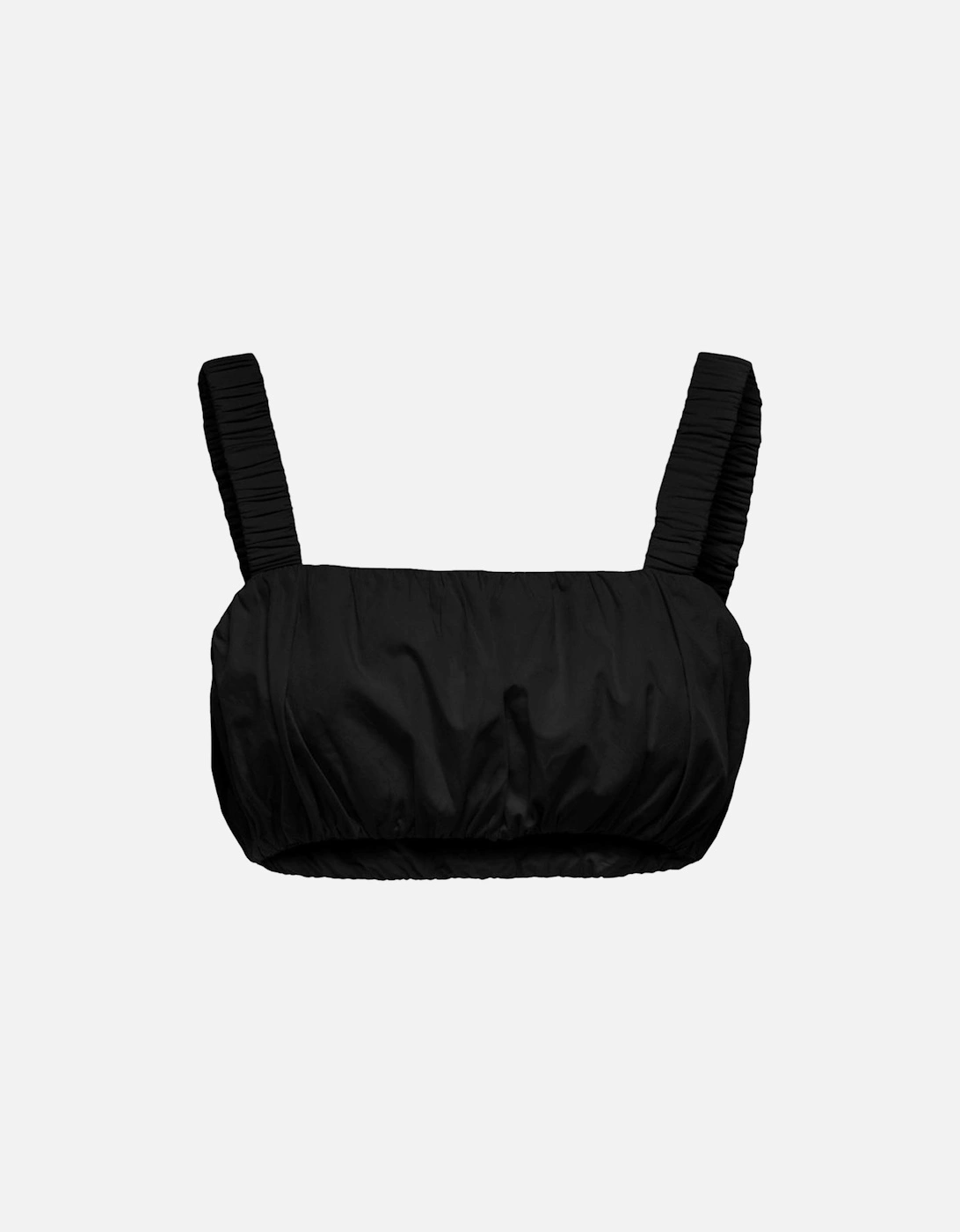 Square Neck Strappy Cotton Top Women - Black, 3 of 2