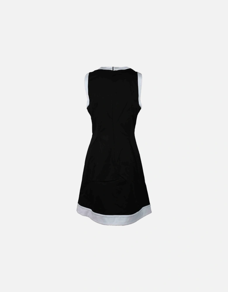 Sleeveless Plain Short Dress with Zip Women - Black Dresses
