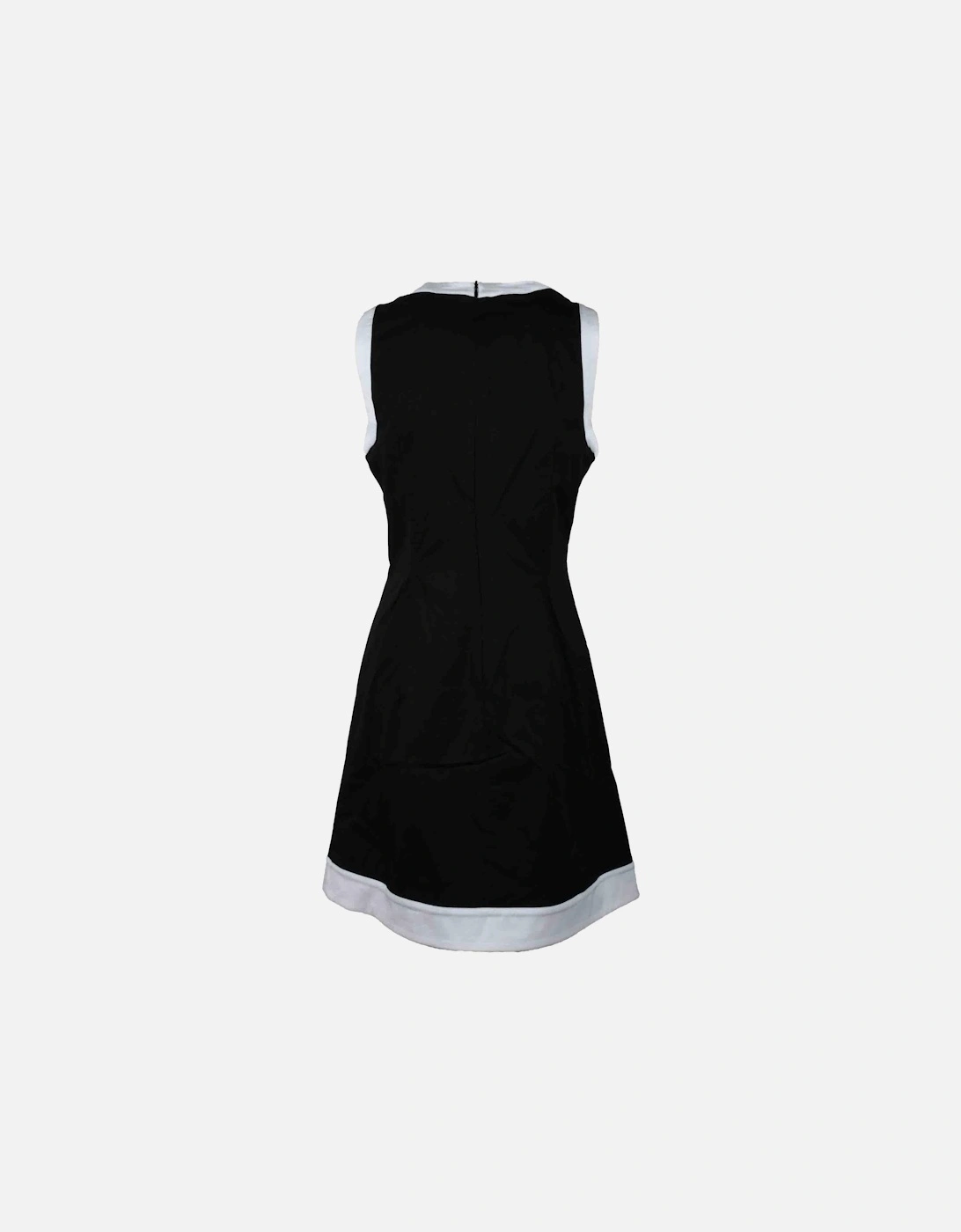 Sleeveless Plain Short Dress with Zip Women - Black Dresses