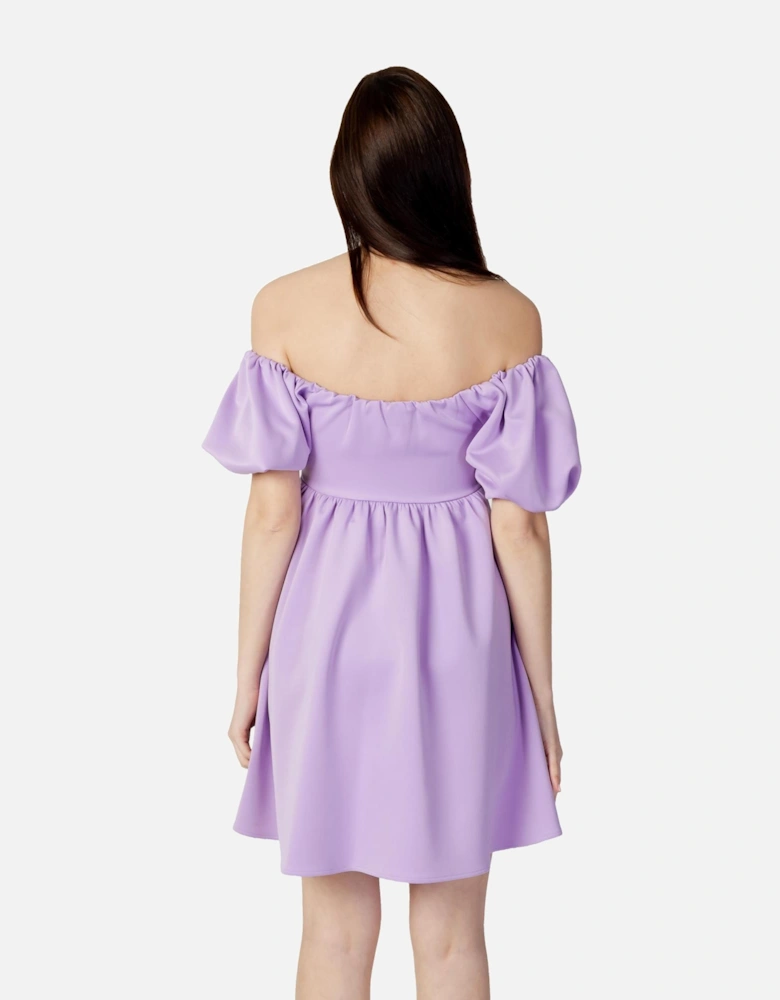 Puff Sleeve Mini DressModelOffShoulder Women - Liliac Dresses