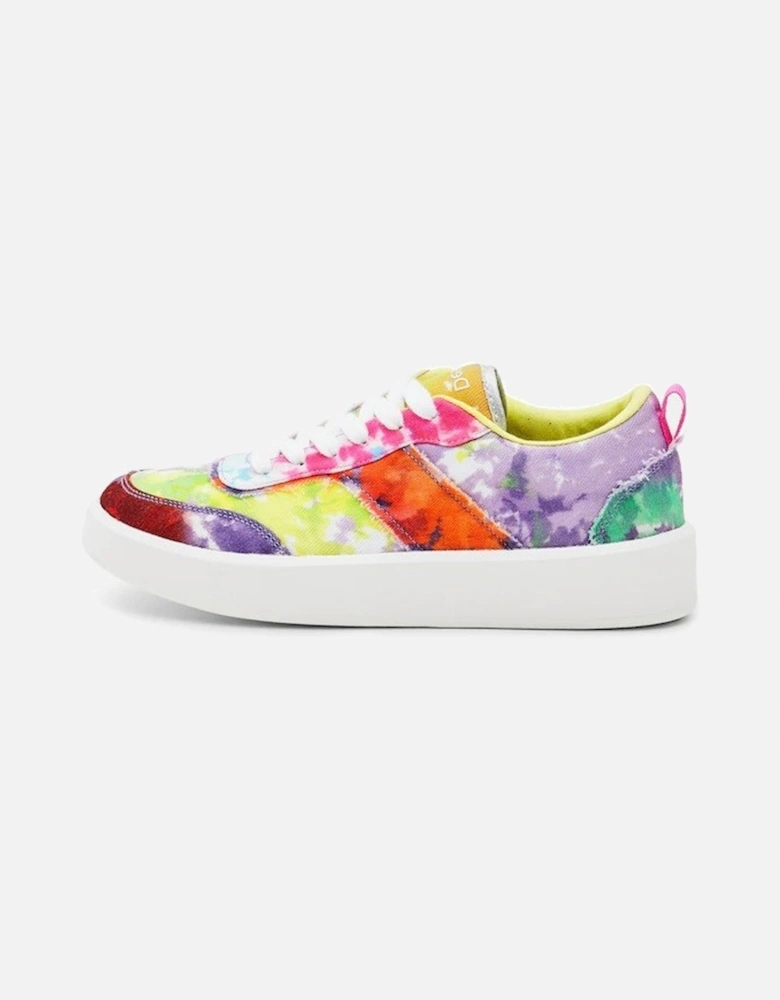 TieDye Rainbow Sneakers Casual LowTops Women - Multicolor