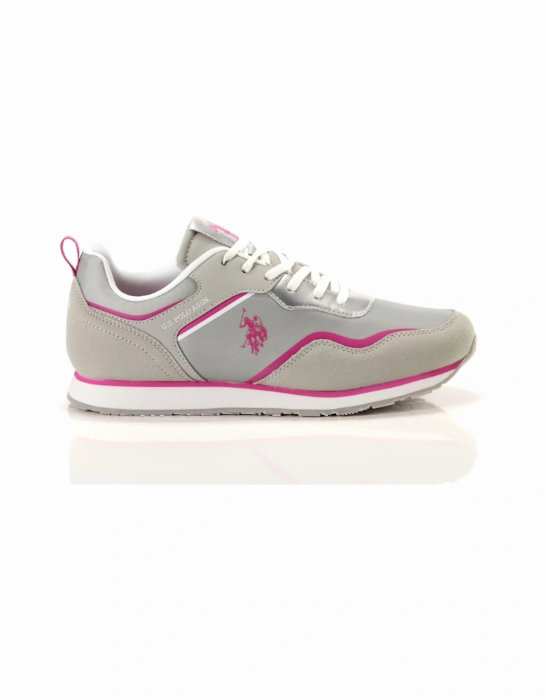 Casual Sneakers Grey Pink Women - Fuchsia