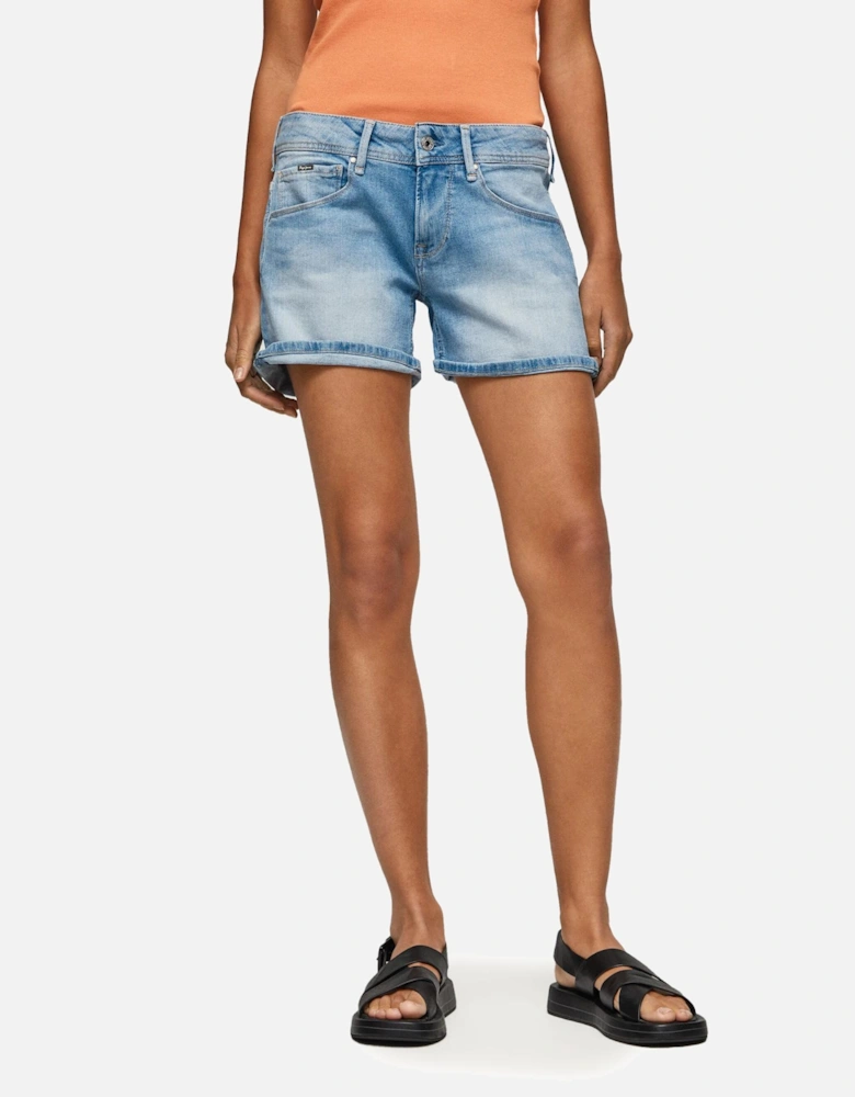 Lola Shorts Light Blue Denim Women